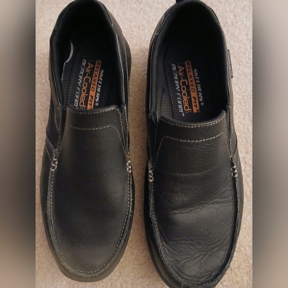 Skechers Men\'s Air-cooled Black Slip-On Shoes Sz 10 main image 4